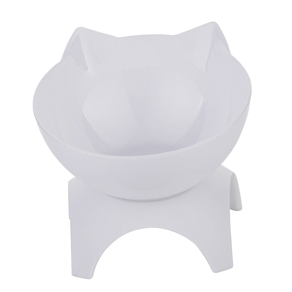 2Pieces Kitten Elevated Bowls Pet Raised Food Feeder Small Pet Puppy Kitten