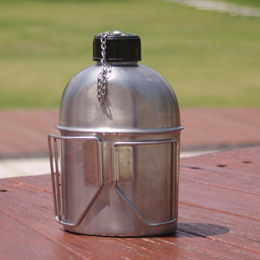 Stainless Steel Canteen Cup Set Outdoor Camping Kettle for Hiking