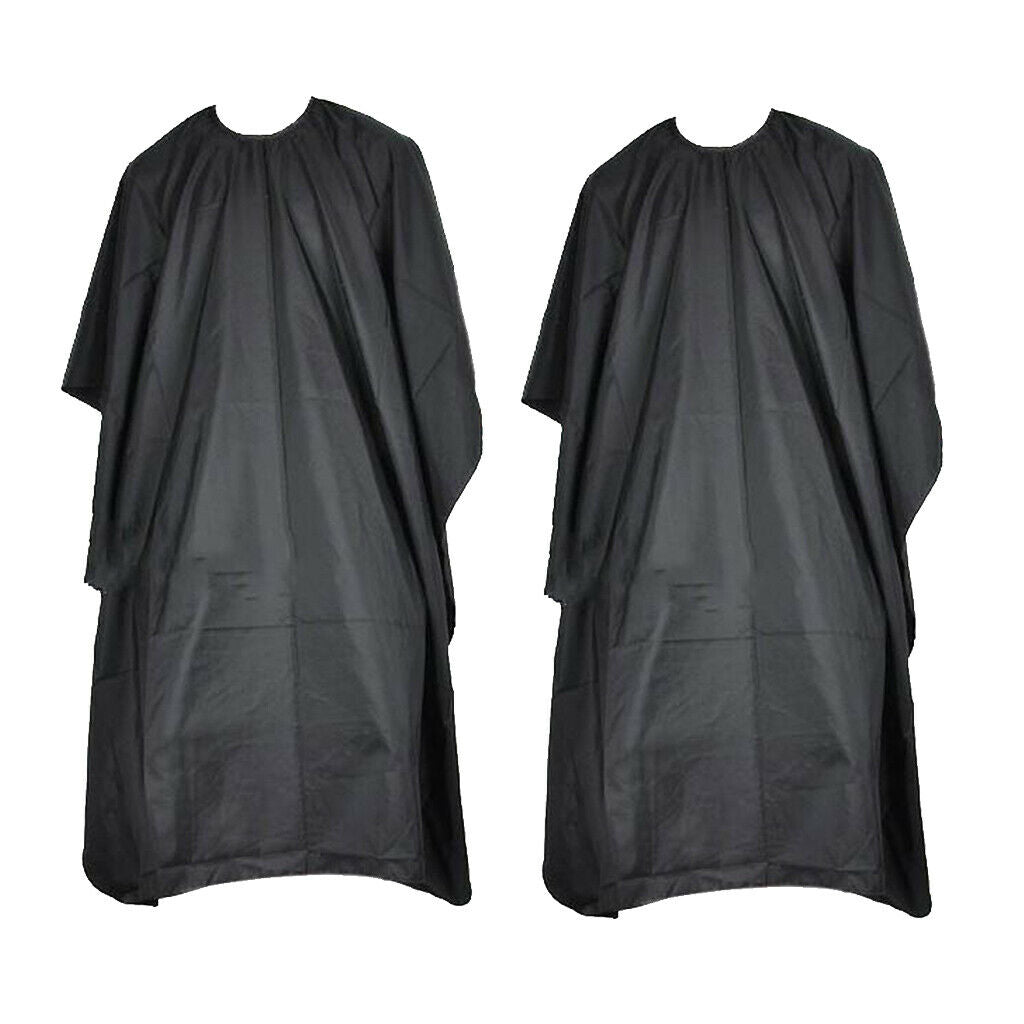 2Pcs Professional Salon Hair Cut Barbers Cape Gown Cloth for Home Use Salon