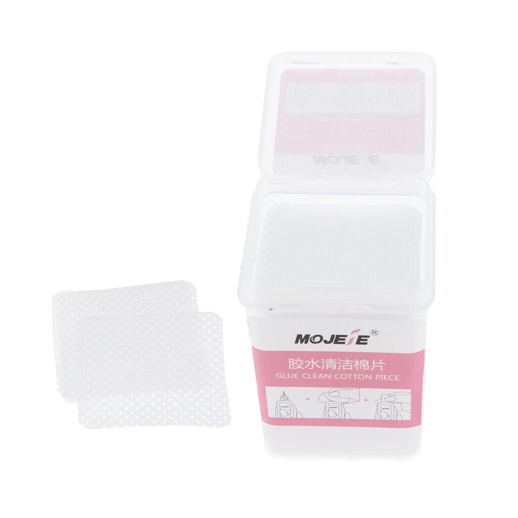 200 lot Disposable Eyelash Adhesive Glue Cleaning Wipes Polish Cosmetic Pads