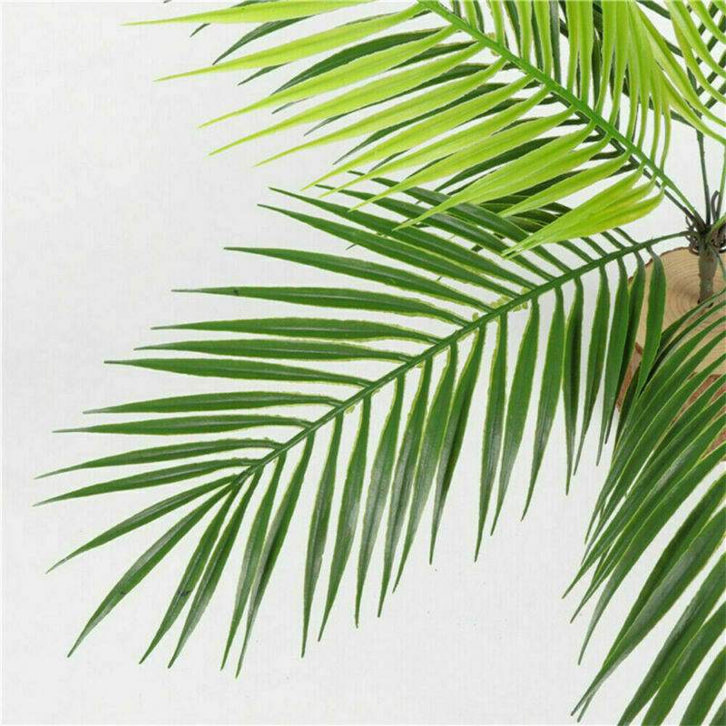 Artificial Palm Leaves Tall Green Tropical Foliage Room Garden Decor