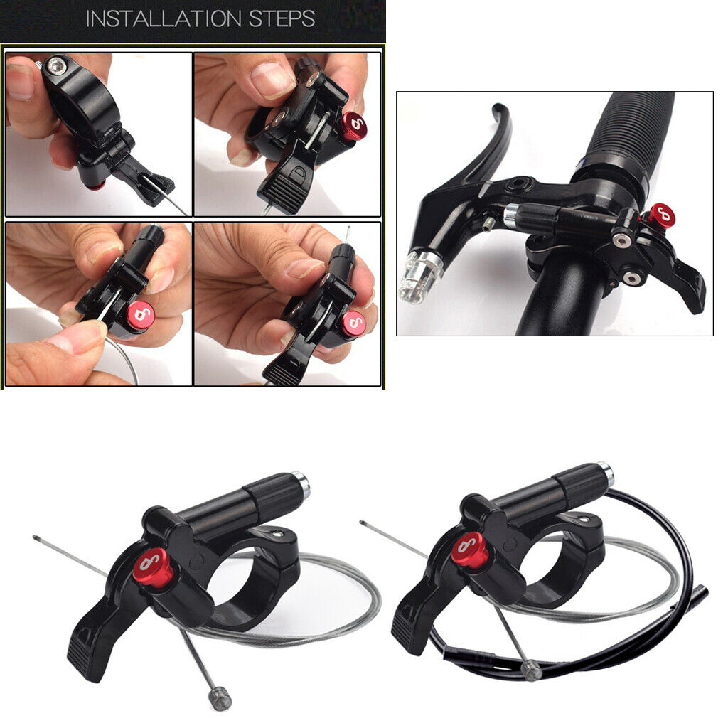 Bicycle Part Fork Remote Lockout Lever MTB Mountain Road Bike Lock & Wire