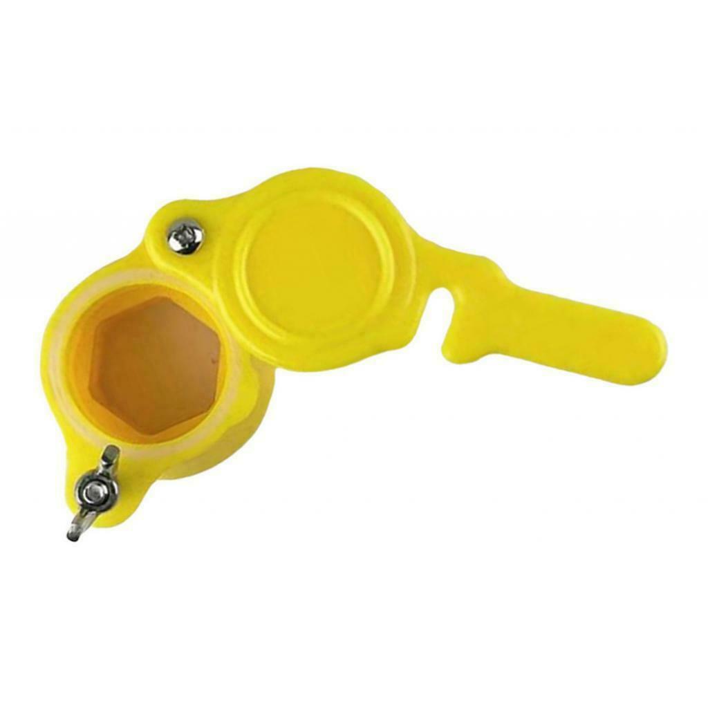 Durable Honey Gate Valve Extractor Bee Keeping Apiculture Tools Yellow