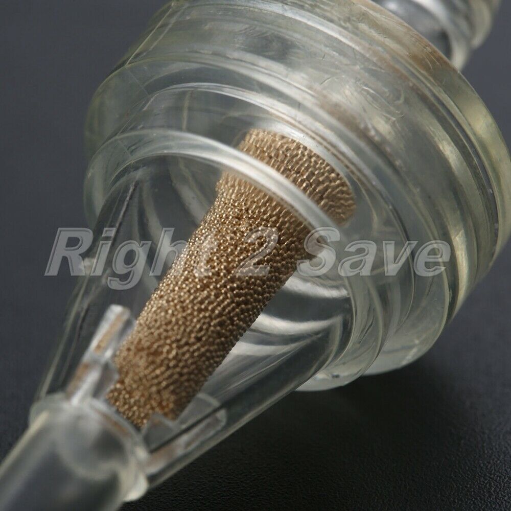 White Motorcycle 1/4" 6mm 7mm Inner Gas Fuel Oil Filter Cleaner for Kawasaki