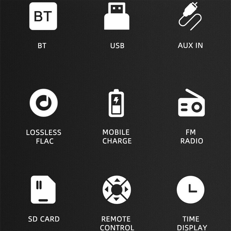 12V 1 Din Universal Car Bluetooth MP3 Player Supports TF Card U Disk FM Radio