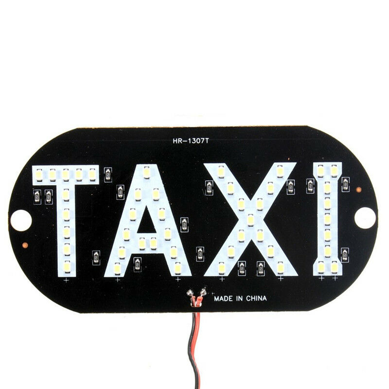 Auto Green 45 LED Cab Taxi Roof Sign Light 12V Vehical Inside Windscreen Lamp Lt