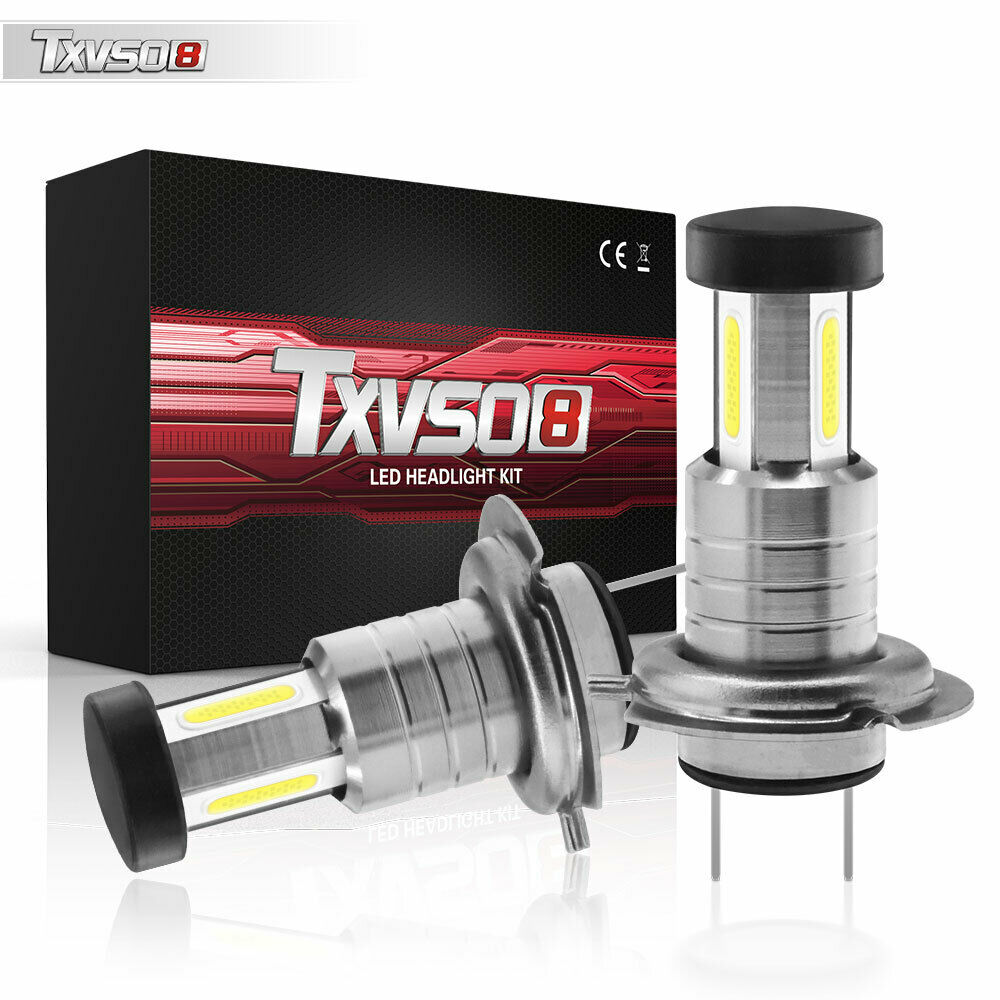 M7 MAX H7 6000K White 55W 13000LM Car LED Bulbs Headlights Set Kit