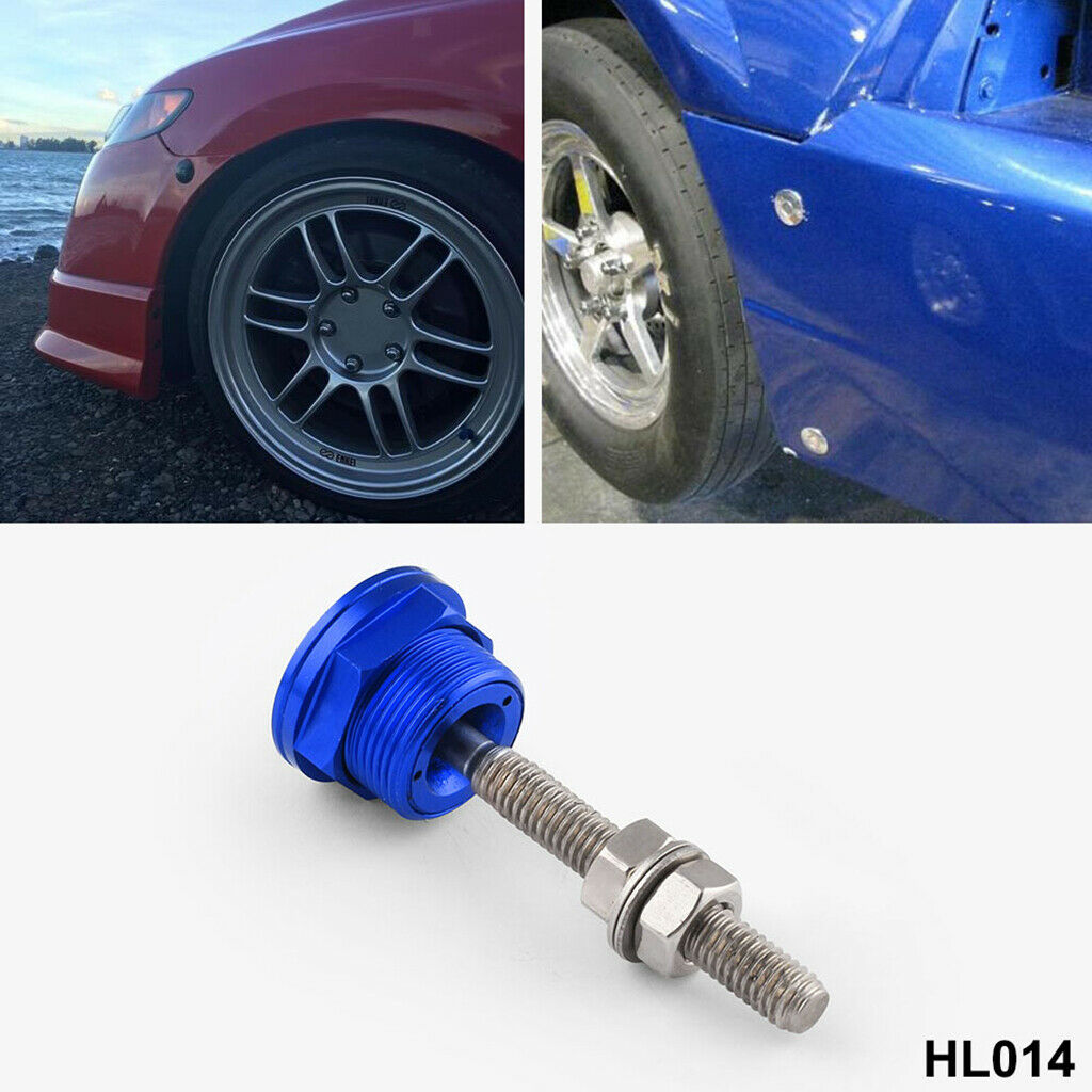 4x Solid Push Button Quick Release Bonnet Hood Pins Lock Latch 7/8" (22mm)