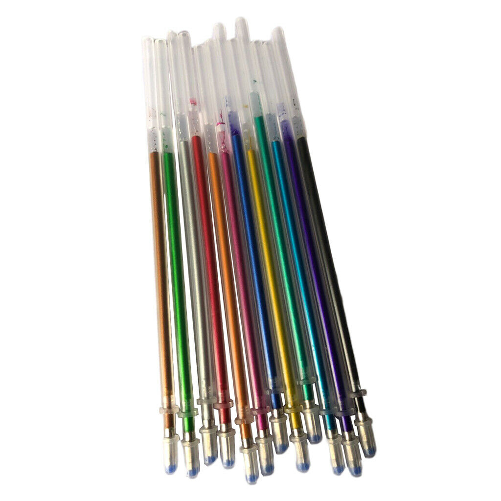 24x Multi Colors Gel Pen Refills Pen Ink Refills for Kids Adults Drawing