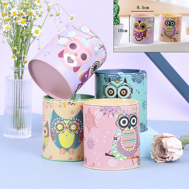 1pc Personalise Piggy Bank Series Tin Plate Money Saving Coin Jewelry Storag Tt