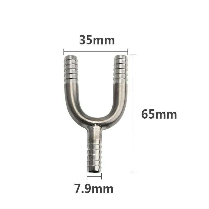 Hose Barb Connector Fittings Beers Line Home Brewing Tools Tee Stainless Steel