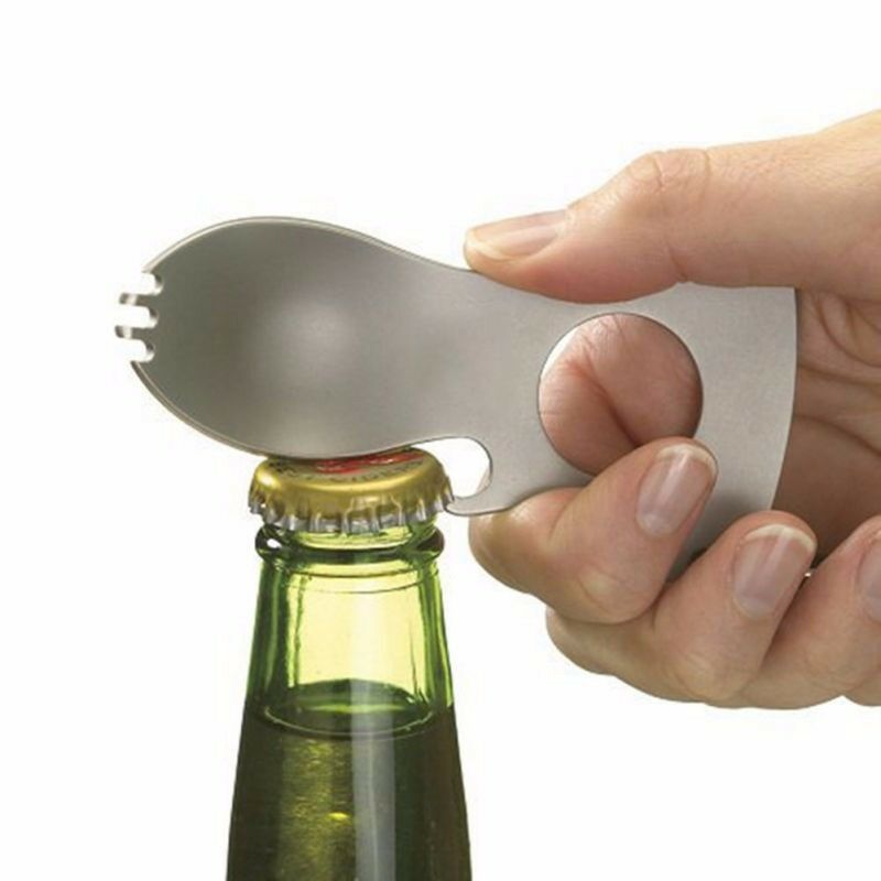 New Pocket Size Multi Tool Screwdriver Bottle Opener Spoon Survival Tools 1PCS