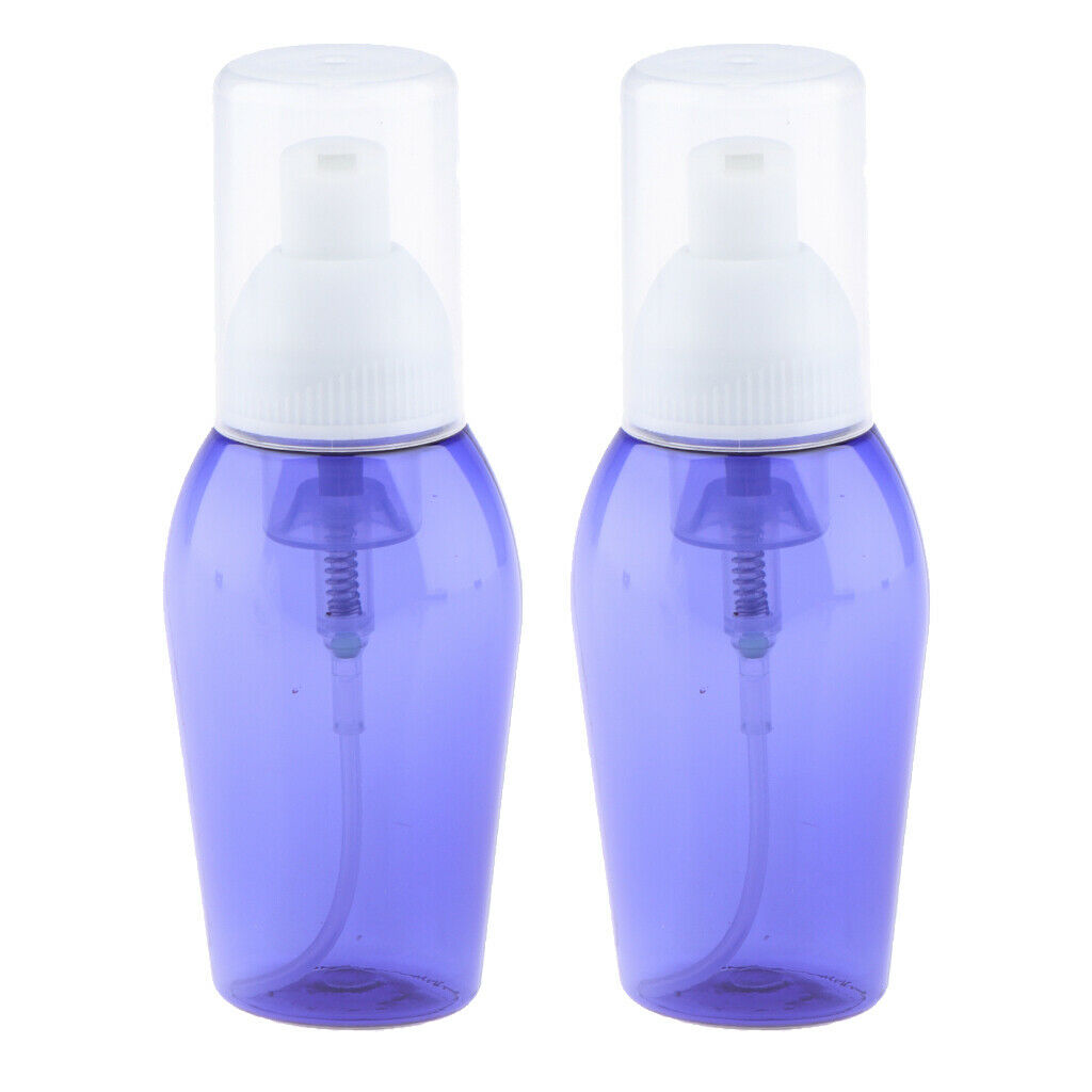 2 Pieces Foam Bottle Cosmetic Liquid Dispenser Soap Tube 80ml