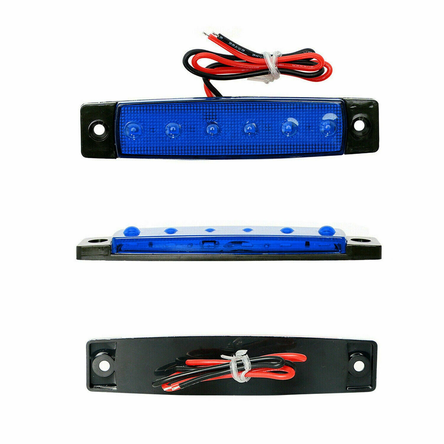 12 Pcs Marine Boat LED Cabin Deck Courtesy Light Stern Transom Lights Blue