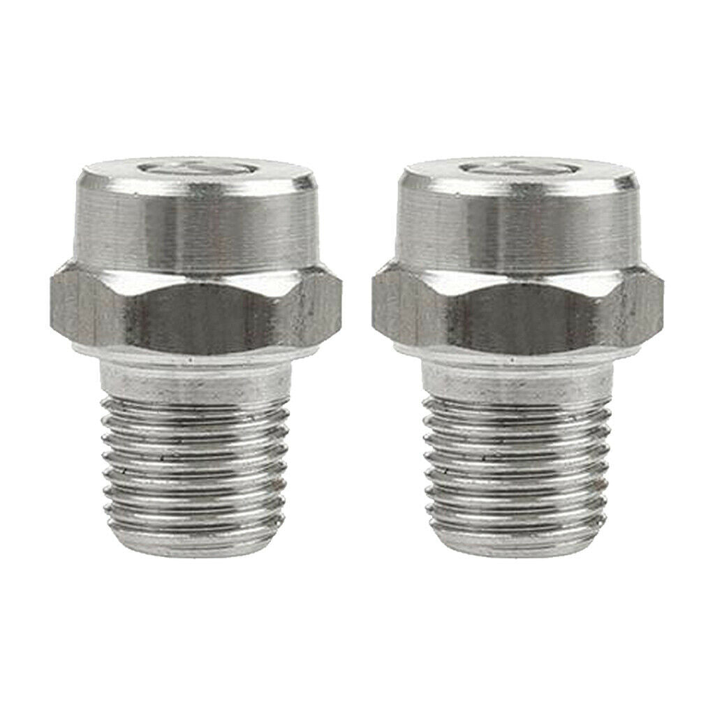 2 Pieces NPT1/8" High Pressure Washer Spray Fan Nozzle Tip 25 Deg