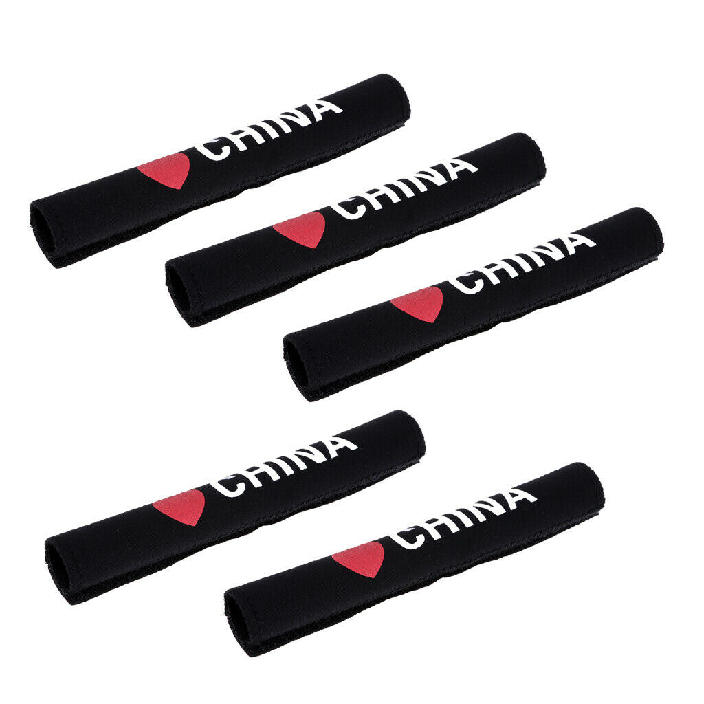 5Pcs Neoprene Bike Chain Protector Guards Dustproof Bicycle Frame Sleeves Bike