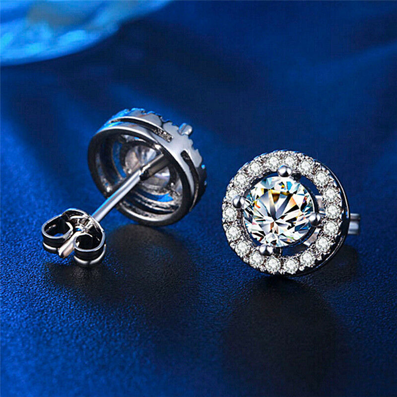 Classic Sliver Plated Heart Arrow Zircon Earrings Elegant Wedding Earringh3L Qx
