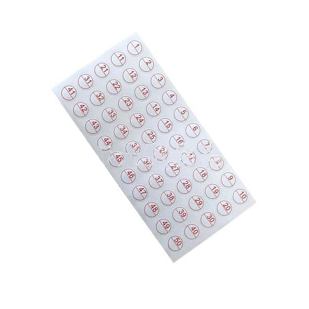 10Pcs Diamond Painting Mark Tool Number 1-50 Label Adhesive Stickers Digital Tag