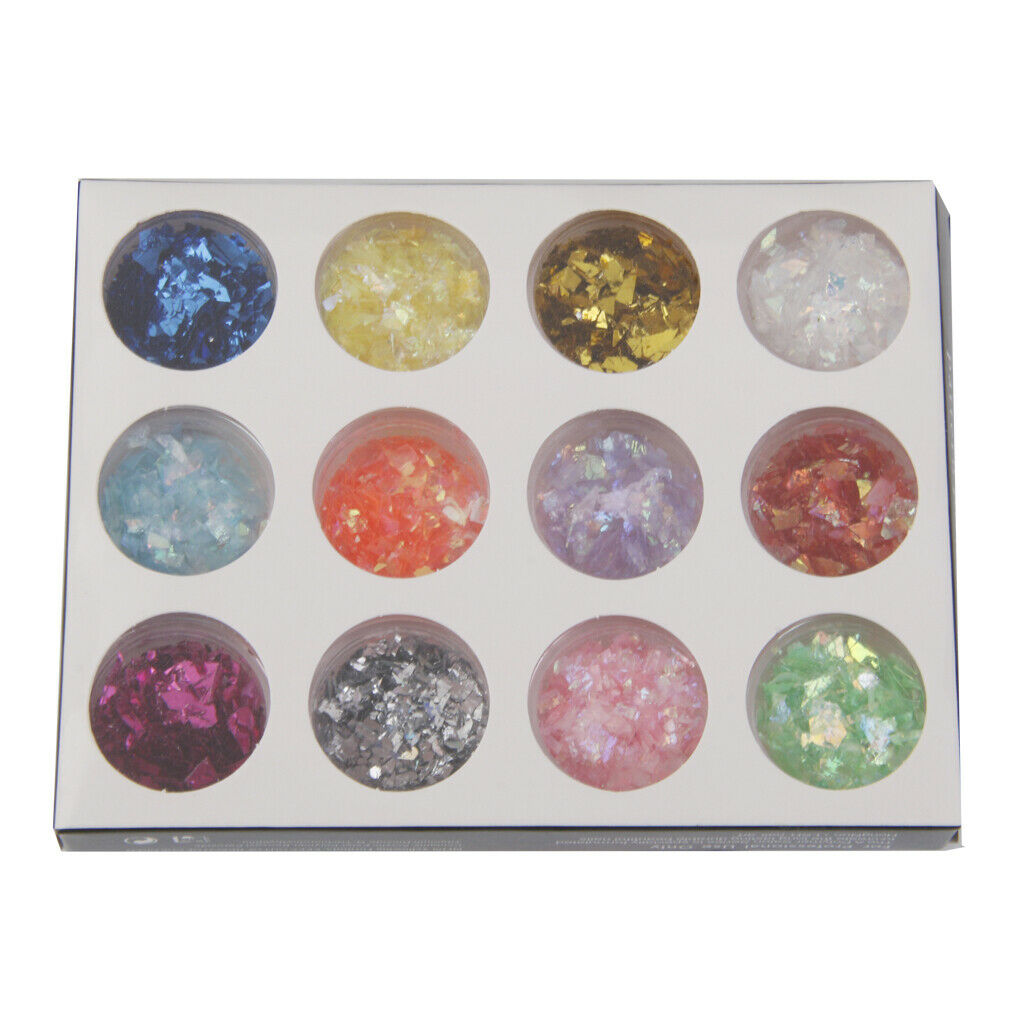 Set of 12 Colors Glitter Glitter Makeup Art Manicure