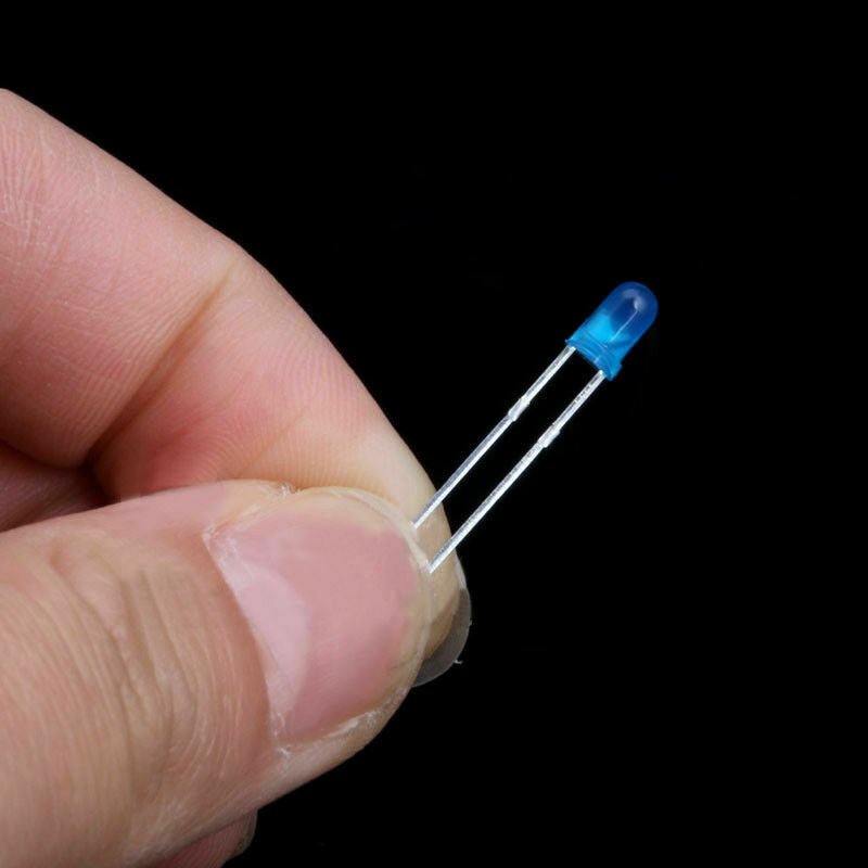 New 500Pcs 3mm LED Light White Yellow Red Blue Green Assortment Diodes DIY Kit