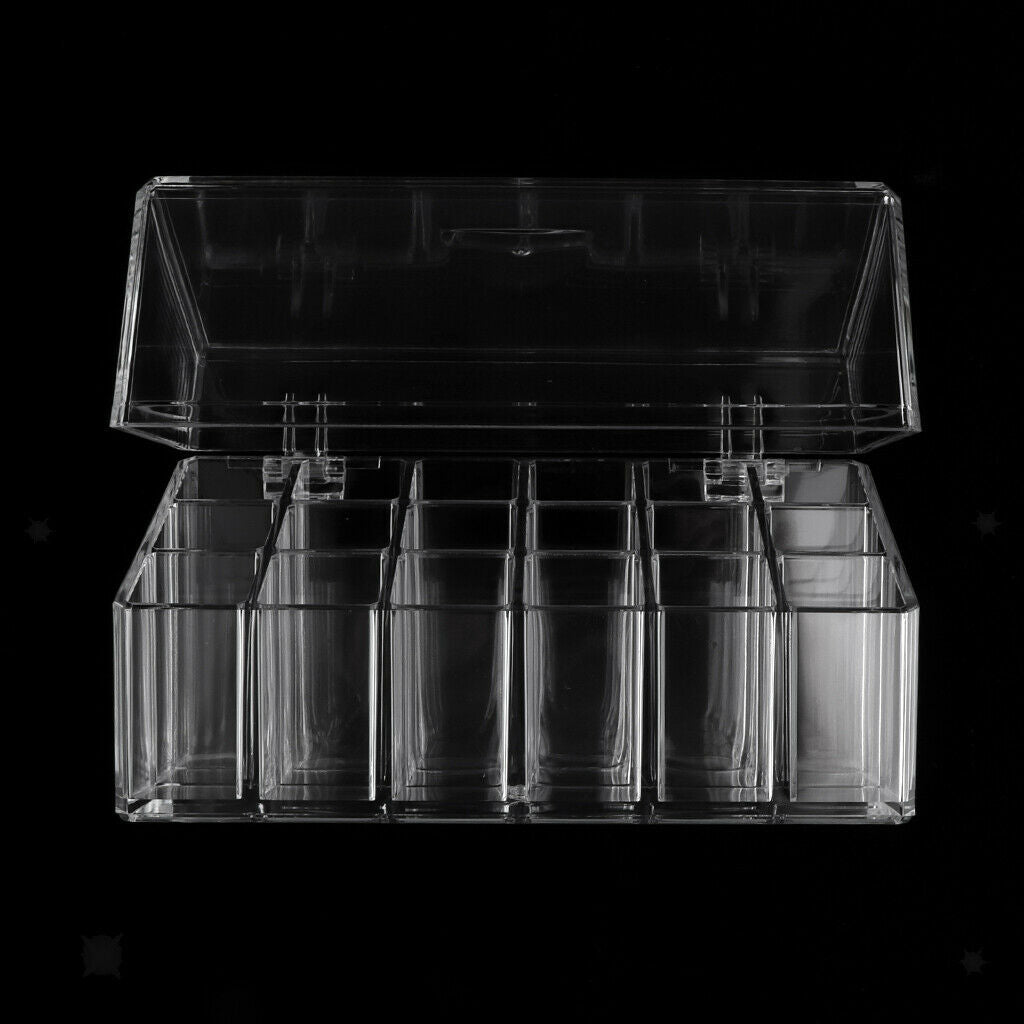 Dustproof Lipstick Holder Display Stand Makeup Organizer Case Acrylic Shelf