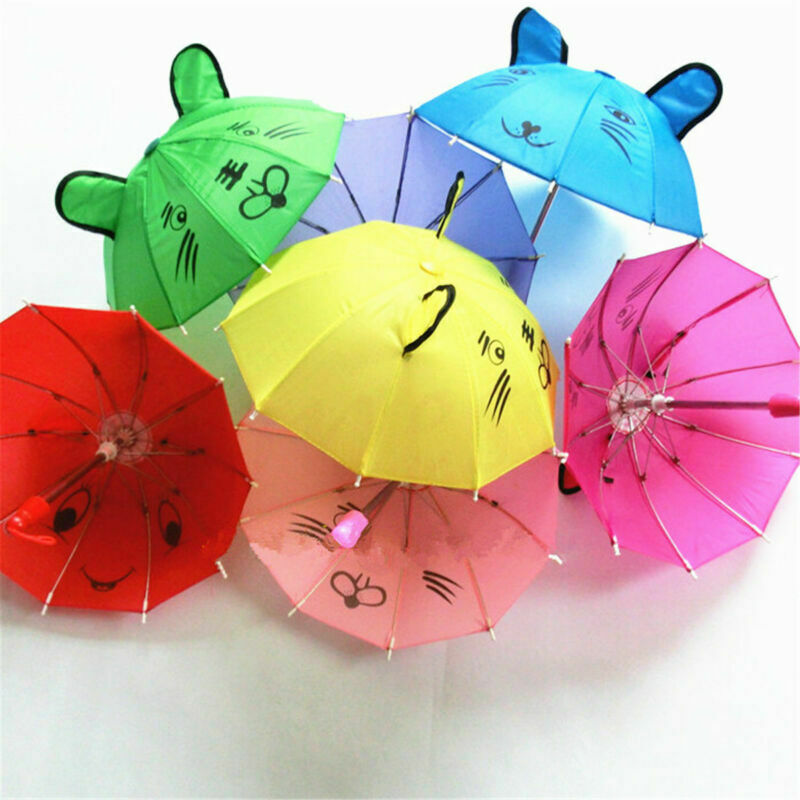 2X Boy Girls Kids Mini Animal Ears Cartoon Dance Lovely Small Umbrella Toys Gift