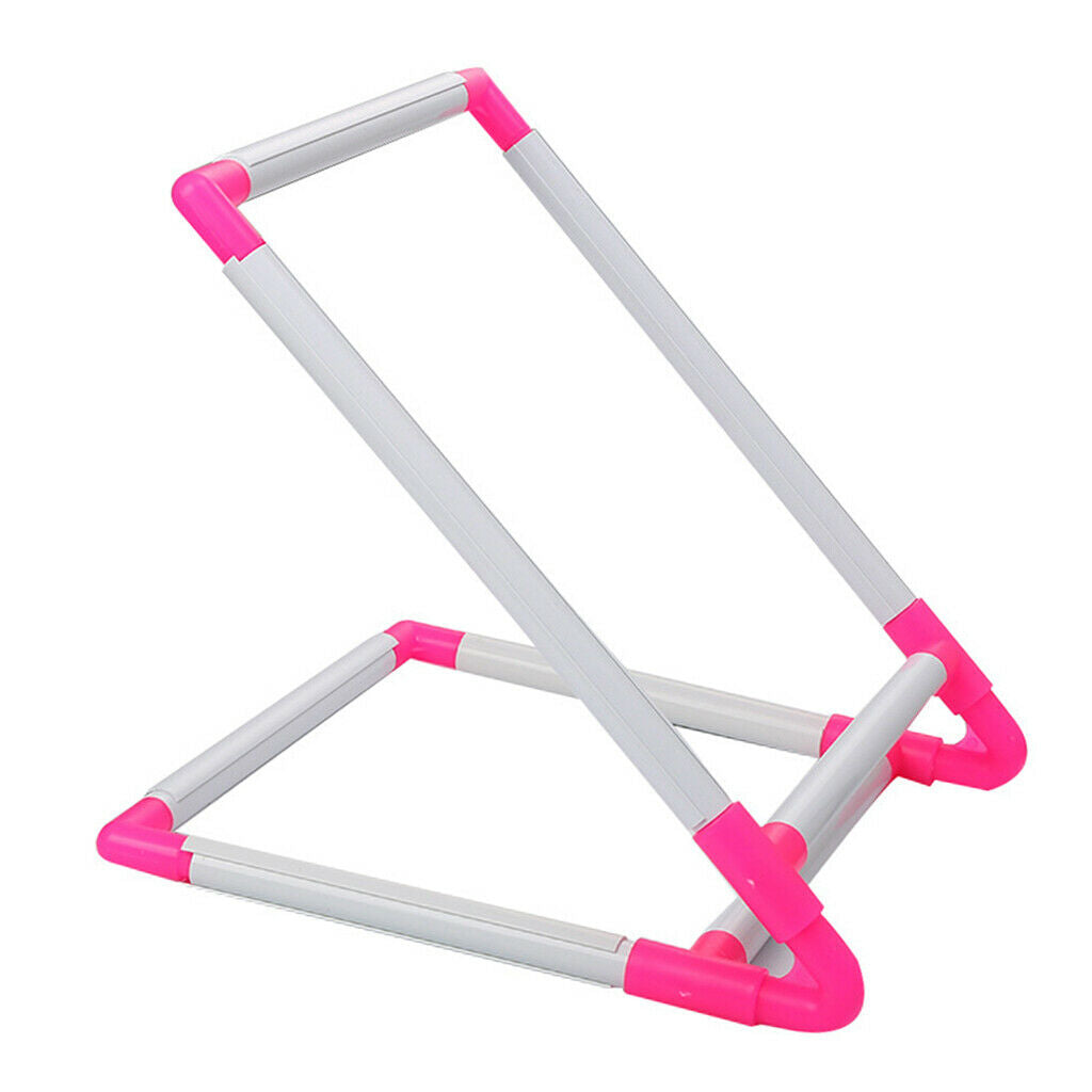 Rectangle Clip Plastic Embroidery Frame Cross Stitch Hoop Stand Tool Home Use