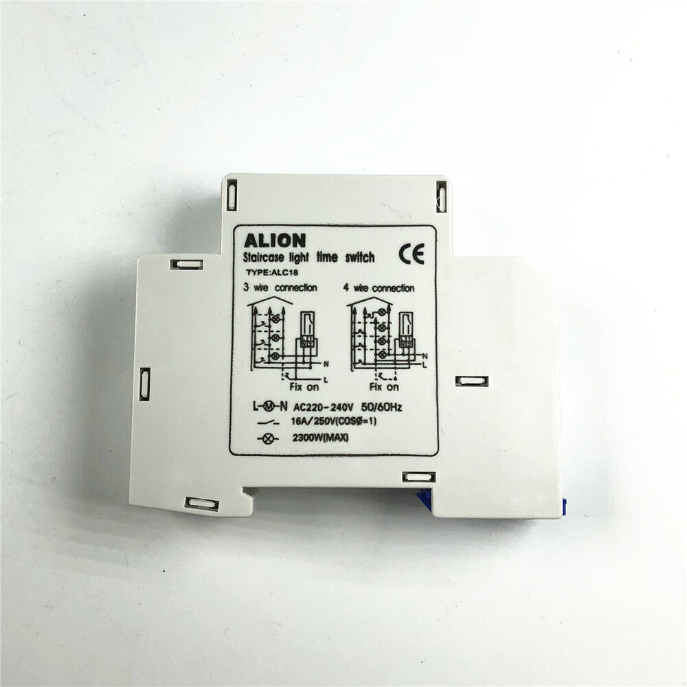 AC220V 16A DIN Rail Staircase Corridor Light Electronic Relay Switch Time Timer