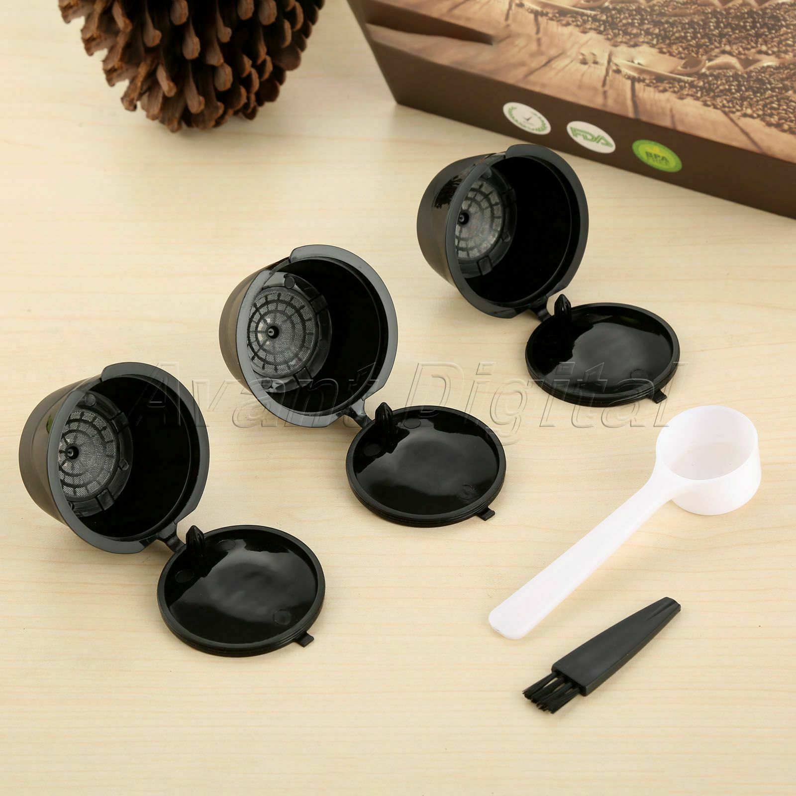 Reusable Coffee Capsule Shell Refillable Nescafe Gusto Dolce Filter 3x i Cafilas