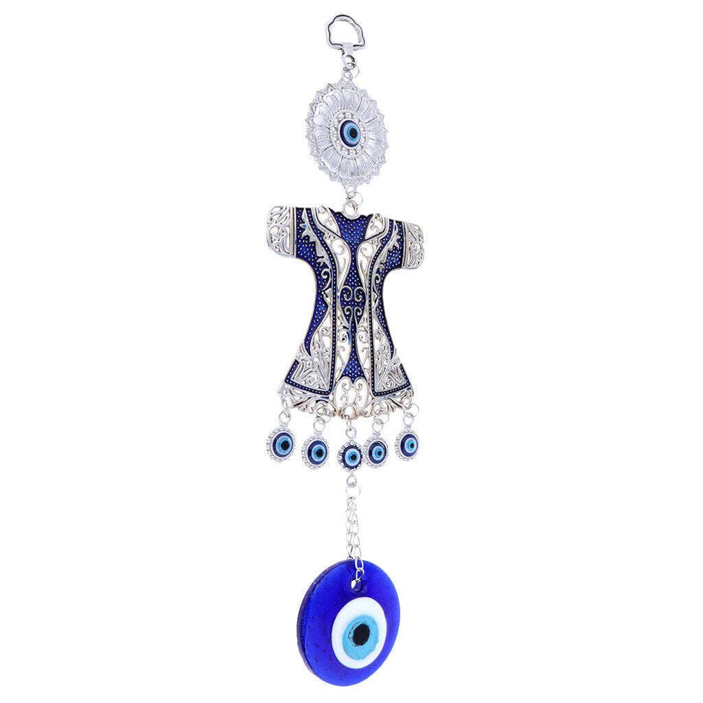 Blue Evil Eye Amulet With Clothing Lucky Home Decoration Hanging Pendants