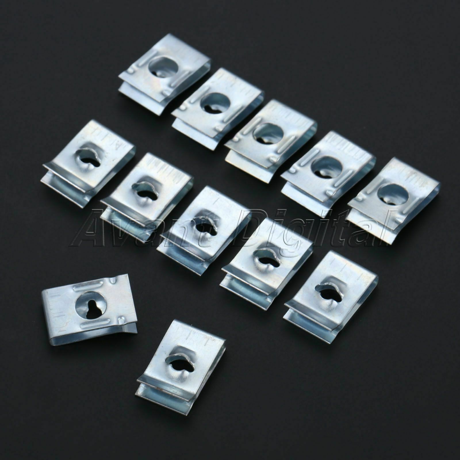 Wholesale 50x Auto U Clips Trim Fasteners Retaining Screws Panel Sliver Rivets