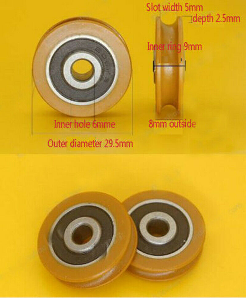 U-Groove Bearing 626RS Inner Diameter 6*29.5*8 Engraving Machine Printer Pulley