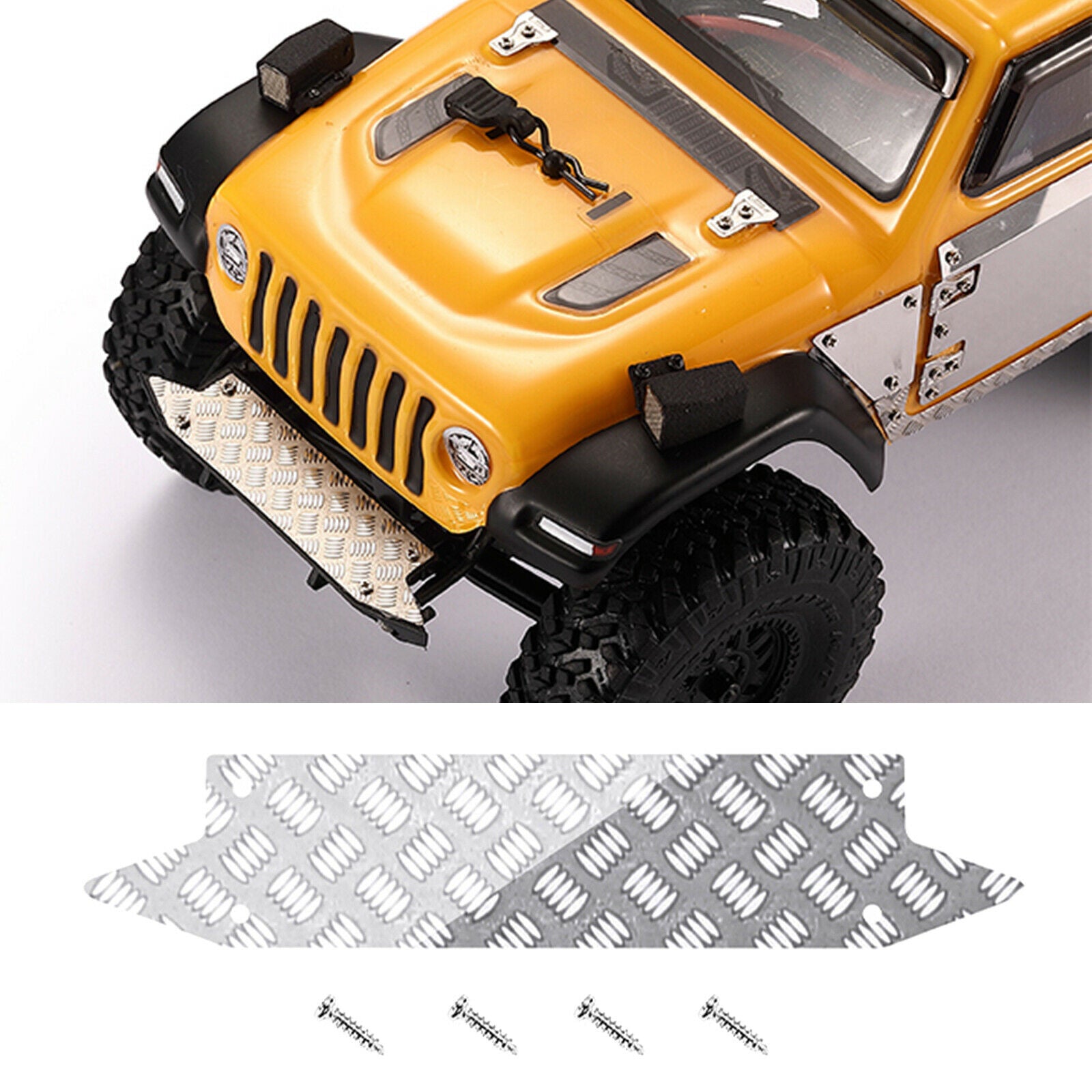 Upgrade Skid Plate for Axial SCX24 90081 1/24 RC Truck Car Hobby Assembly