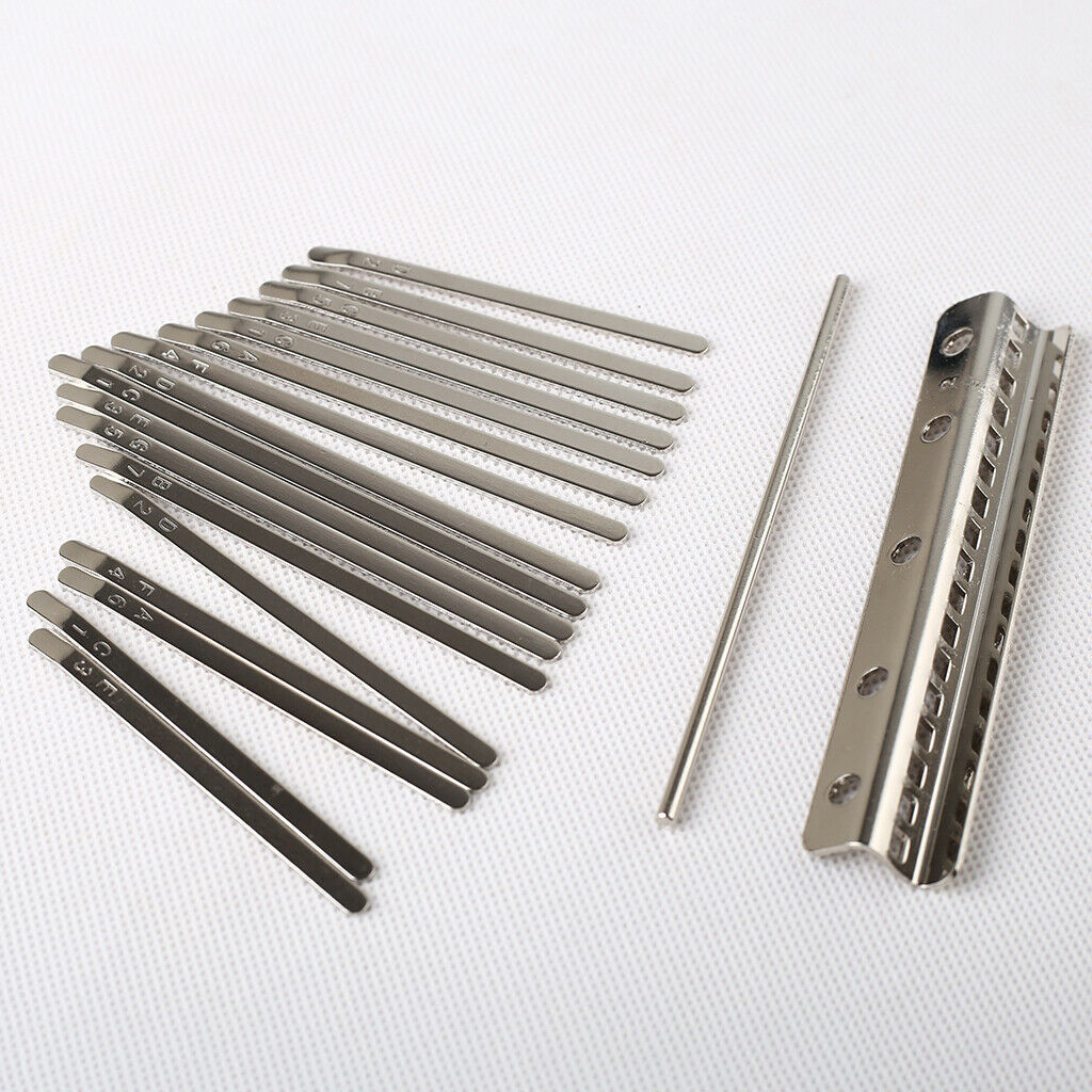 17 Pieces Thumb Piano Keys for Kalimba Music Instrument Parts Luthier Tools