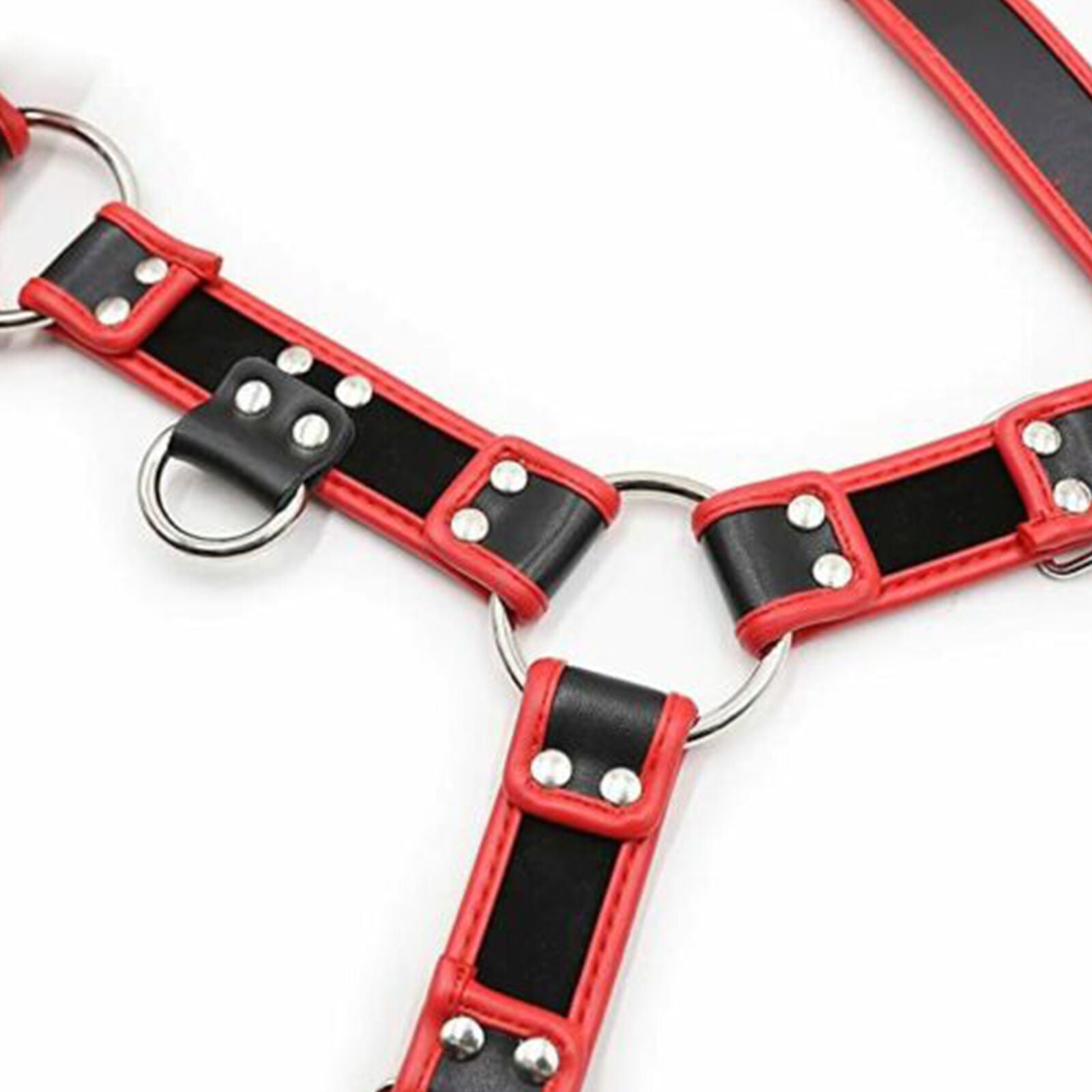 Leather Chest Harness Men Adjustable Bondage Cage Harness Belts