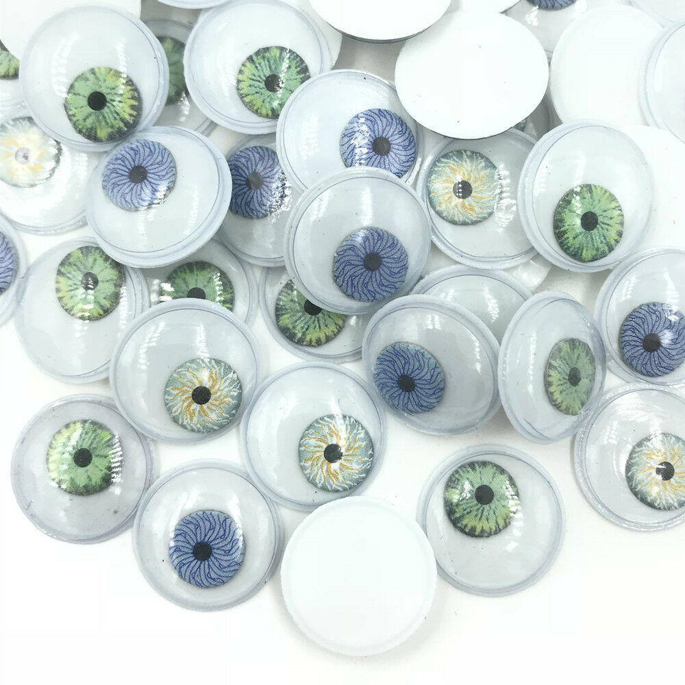 100pcs 18mm Joggle Movable Mixed Eye Kid Handicrafts DIY Scrapbooking