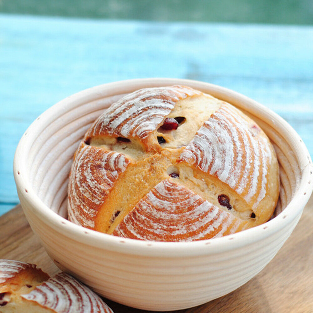 Bread Proofing Food Storage Basket Kitchen Dough Cookie Rattan Organizer @