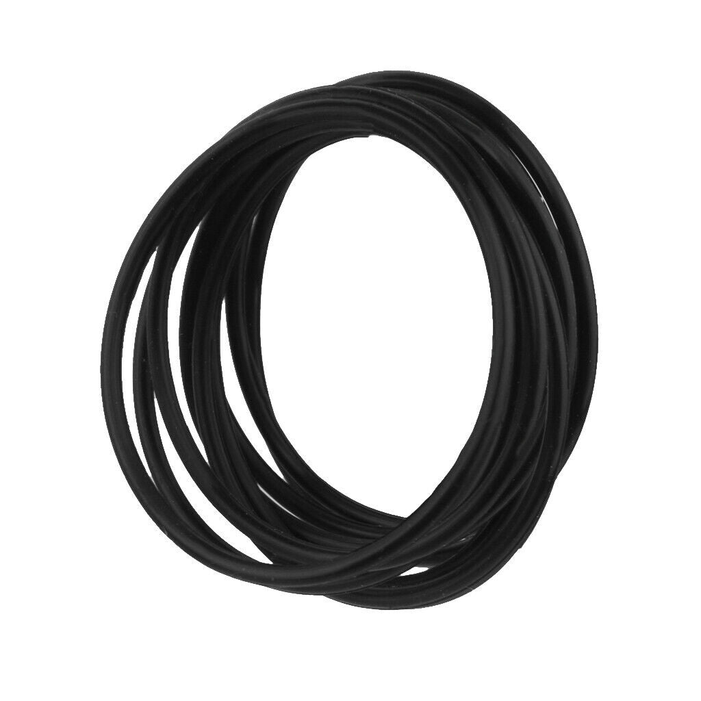 40-pack Soft Stretchy Black Silicone Bracelets Kit Elastic Rubber Bands