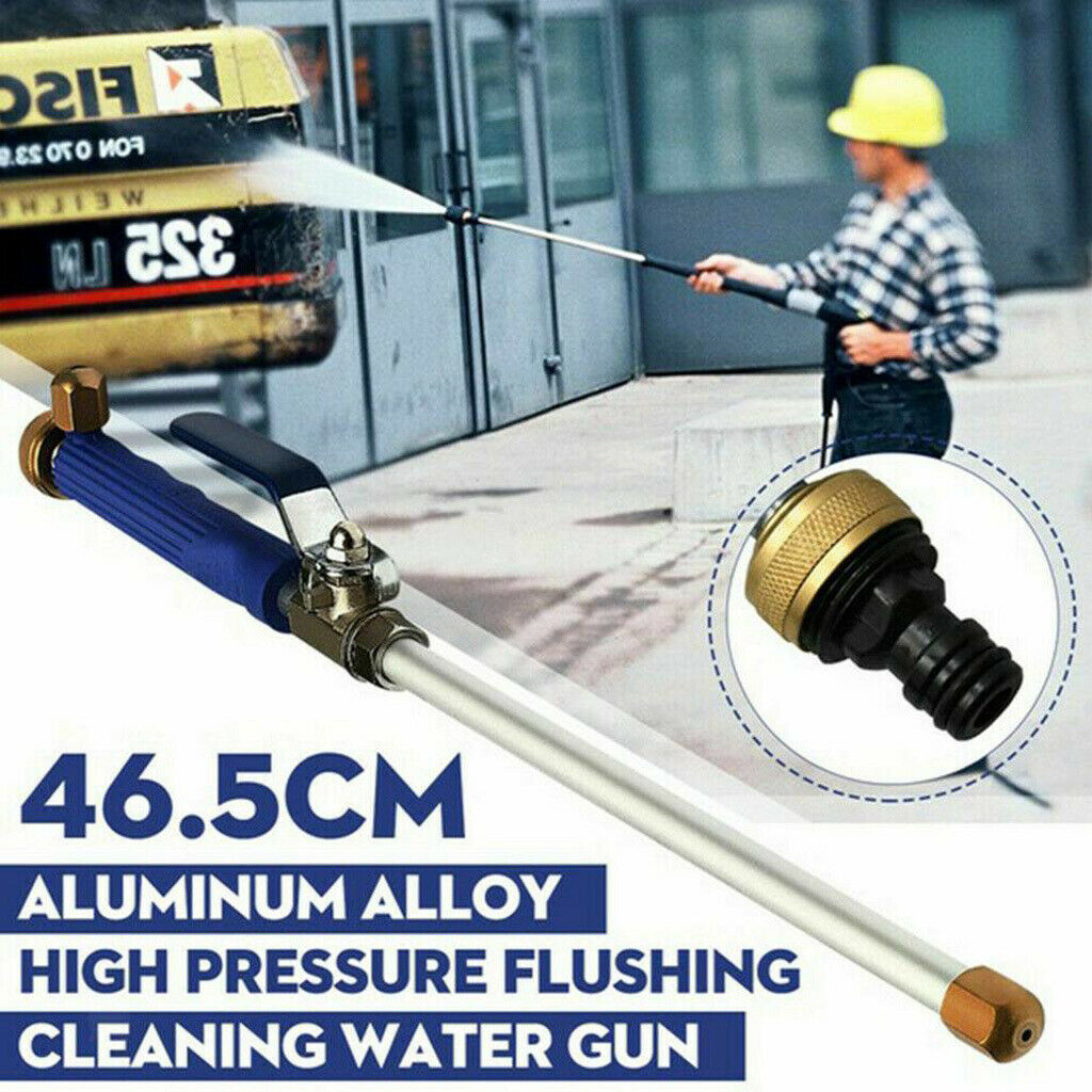 High Pressure Power Washer, Pressure Washer Gun with Hose Connect Adapter, Glass