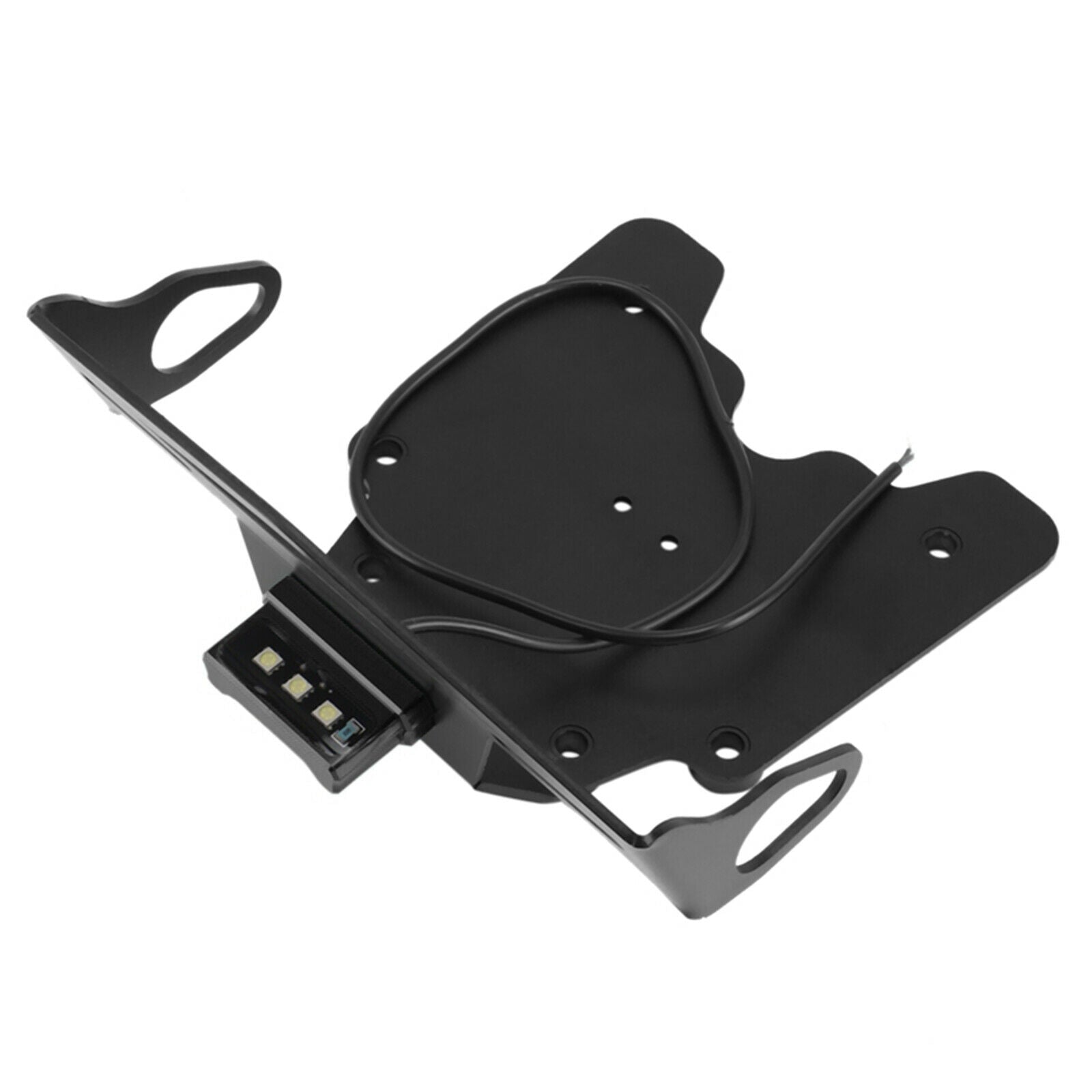 New License Holder Bracket Assembly Compatible with Yamaha Tenere 700 Black