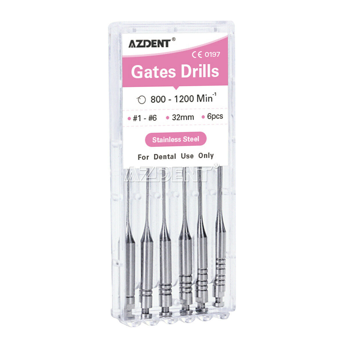 20 Packs Dental Gates Glidden Drill Files 32mm #1-#6 Endodontics Root Canal