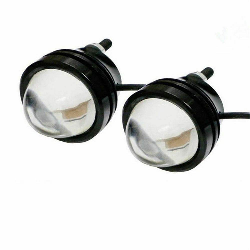 2Pcs White 5W High Power Fish / Bull  Eye Projector Fog Light DRL LED Lamps