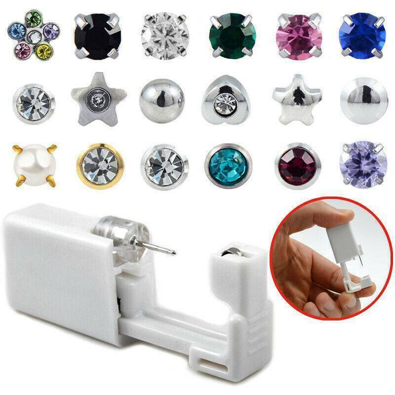 Sterile Nose Ring Stud Piercing Gun Unit Piercing Tool Nose-Piercer