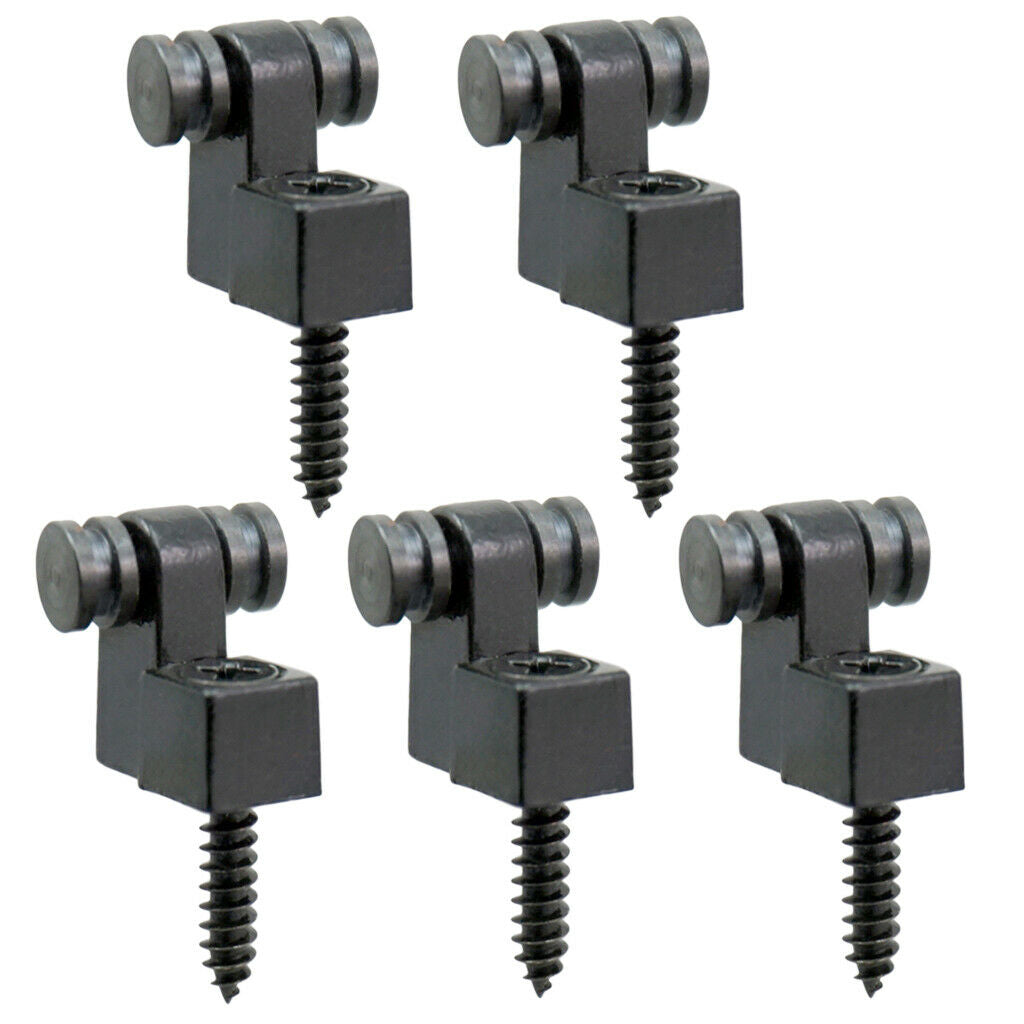 Electric Guitar Parts Roller String Trees Retainer Guides Set of 5 w / Screws