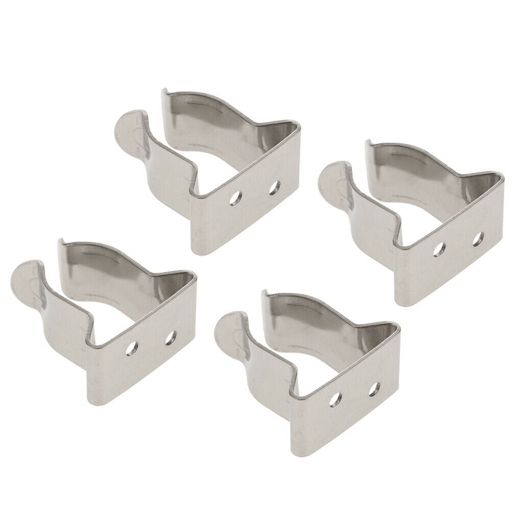 4Pcs Stainless Steel Clamp Tube Holder Stainless Steel Holder Clamp Clamp Clip