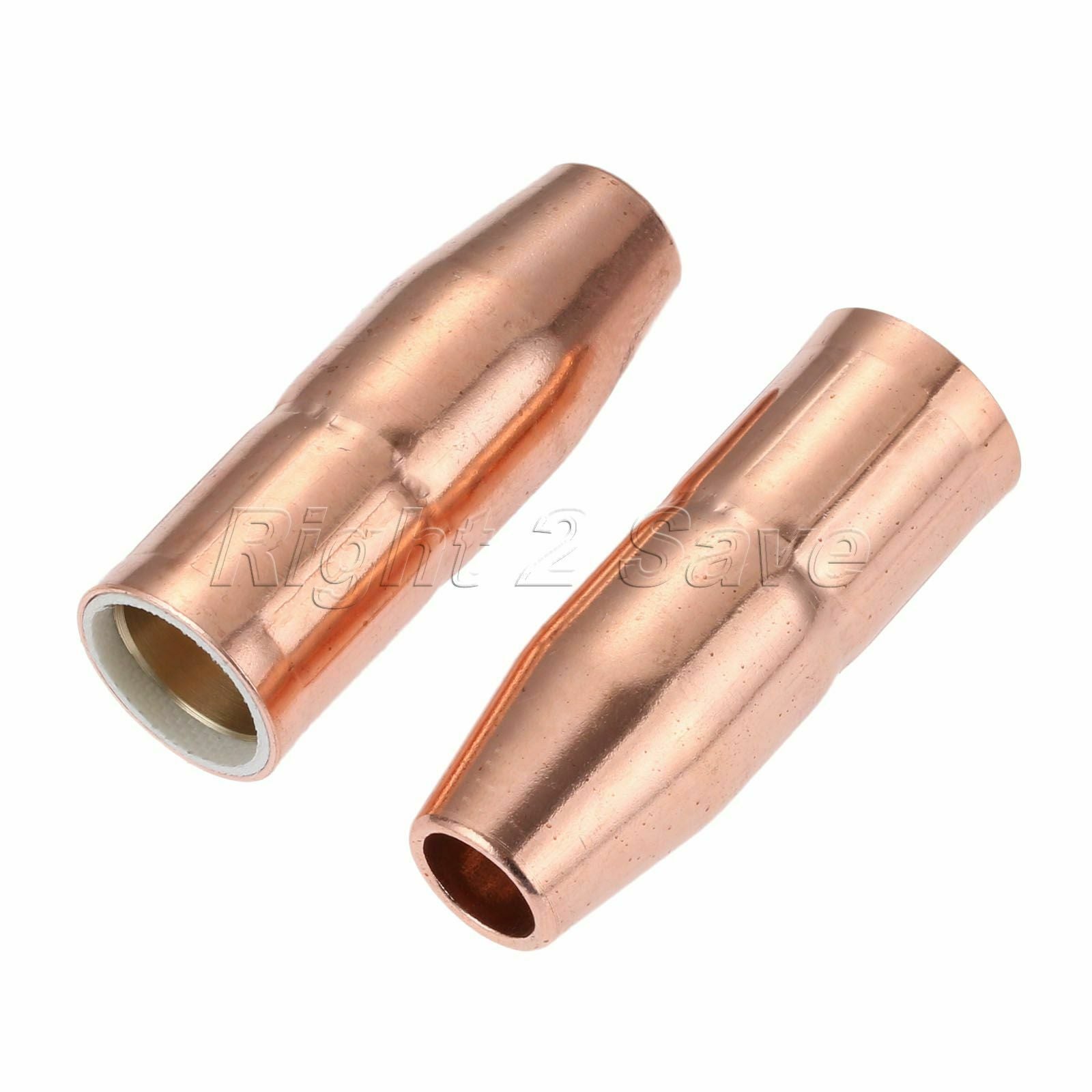 2Pcs MIG Welding Nozzles 169-724 1/2" Recessed Fit for Miller M25 M40 Hobart Gun