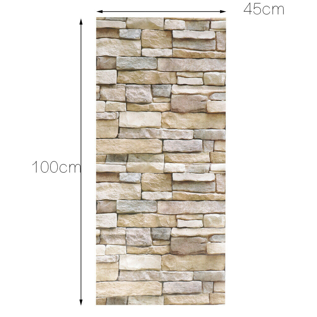 Stone Brick Effect Wall Paper Wall Mural Wall Panels for Wall Living Room