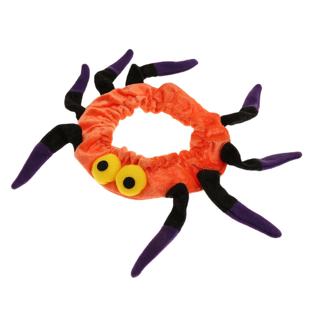 Adjustable Dog Cat Supplies Halloween Christmas Accessories Spider Collar