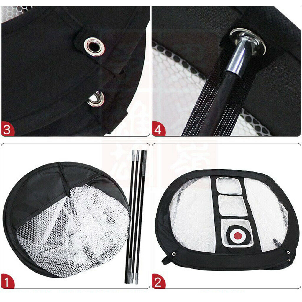 Folding Golf Chipping Net Home Range Hitting Practice Cage Exercise Target Net