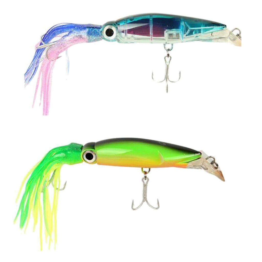 2pcs Squid Fishing Lure Artificial Bait Octopus Lure Fishing Skirts Lures very